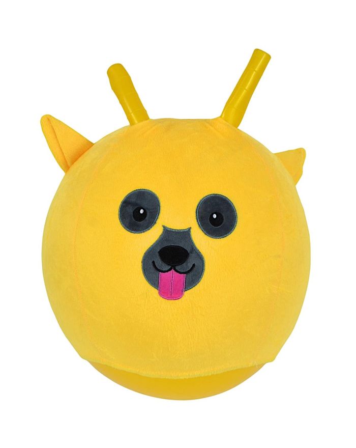 PIŁKA DO SKAKANIA Z ROGAMI 30CM MIŚ ŻÓŁTA