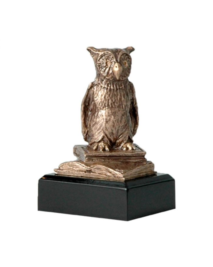 Figurka odlewana szkoła - sowa - nauka  RTY630/BR
