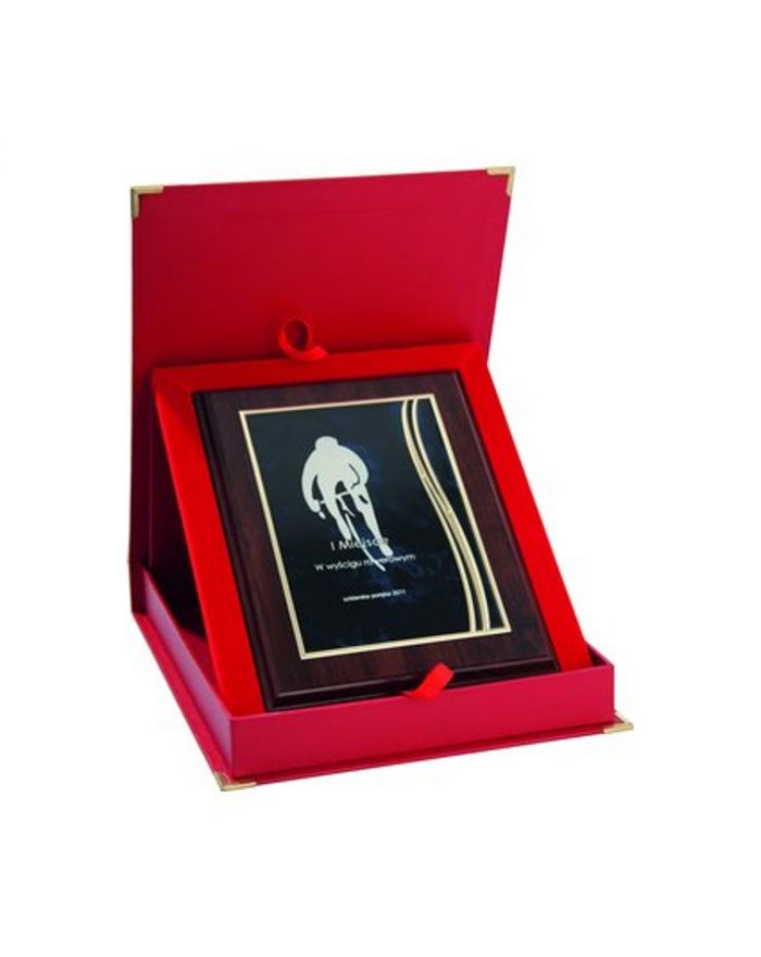 Dyplom z tworzywa sztucznego z metalową blaszką grawerowany + etui