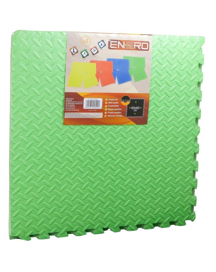 MATA PUZZLE PIANKOWE EVA 60X60 KPL. 4SZT 12MM ENERO ZIELONA