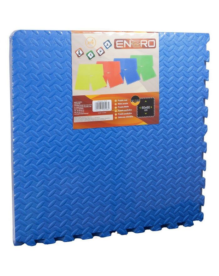 MATA PUZZLE PIANKOWE EVA 60X60 KPL. 4SZT 12MM ENERO NIEBIESKA