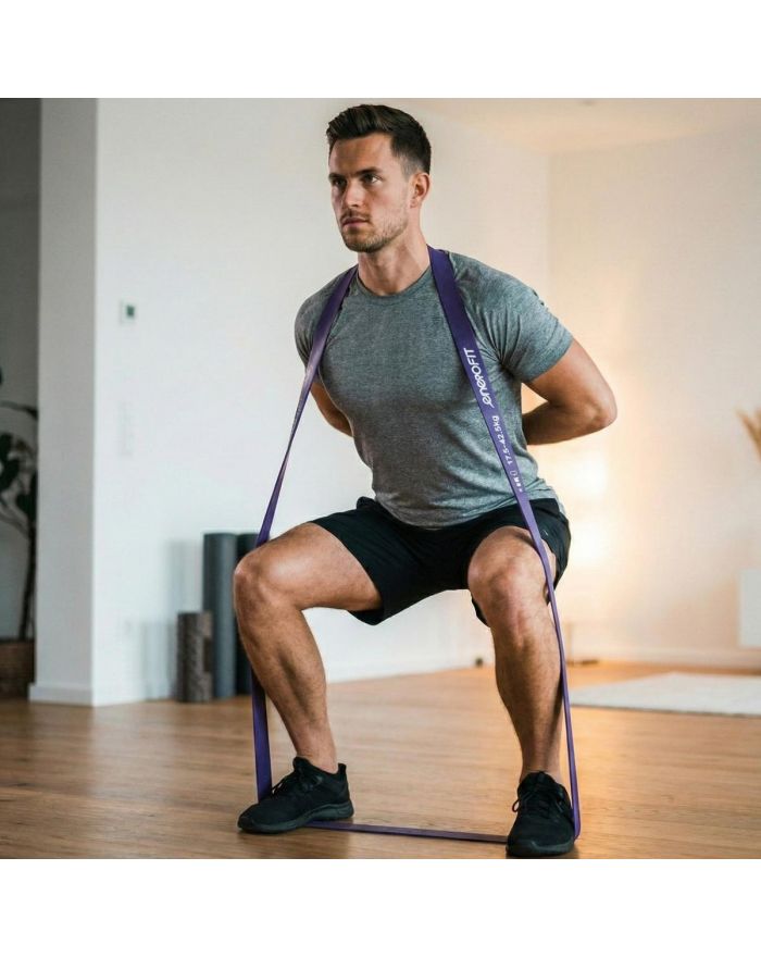 GUMA TAŚMA OPOROWA POWER BAND 17,5-42,5KG FIOLETOWA ENERO FIT