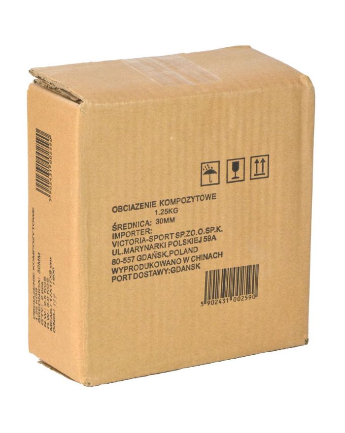 OBCIĄŻENIE BETONOWE 1,25 KG ENERO FIT fi29MM