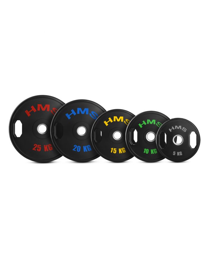 TOG10 2 x 10 KG TALERZ OLIMPIJSKI OGUMOWANY 2 x 10 KG HMS