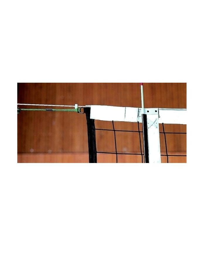 Siatka do siatkówki  profesjonalna z antenkami 9,5x1m, PP/b4, oko10,linka 11,70m