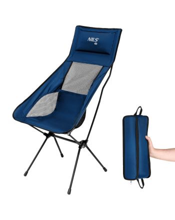 NC3322 KRZESŁO SKŁADANE ULTRALIGHT GRANATOWE NILS CAMP