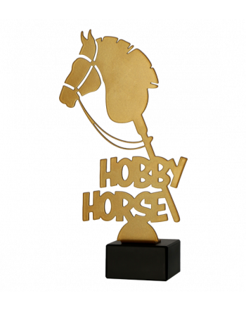 Trofeum metalowe z marmurową podstawą - Hobby Horse