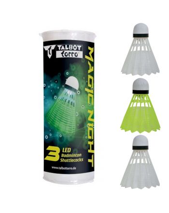 Lotka do badmintona Talbot Magic Night świecąca LED
