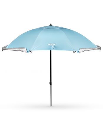 NC17114 PARASOL/PARAWAN PLAŻOWY 2W1 XXL 240 CM NIEBIESKI NILS