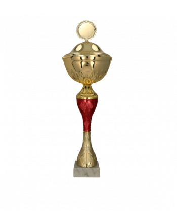 Puchar metalowy z przykrywką 31.5cm