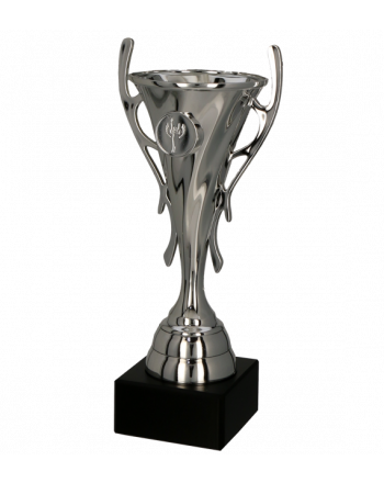 Puchar plastikowy srebrny 26.5cm