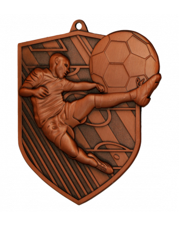 Medal brąz - piłka nożna - medal stalowy
