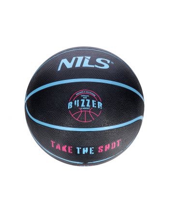 NPK251 PIŁKA DO KOSZYKÓWKI CZARNA BUZZER 5 NILS