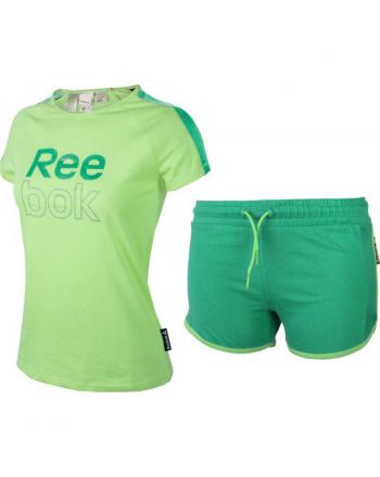 ZESTAW SPORTOWY REEBOK SHORT SLEEVE AO2957 GREEN LUMLIM 128