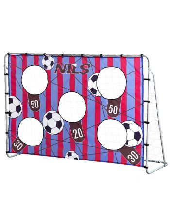 NT7788 2w1 BRAMKA Z SIATKĄ I PANELEM DO CELOWANIA 215x150cm NILS
