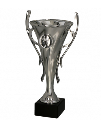 Puchar plastikowy srebrny 22.5cm