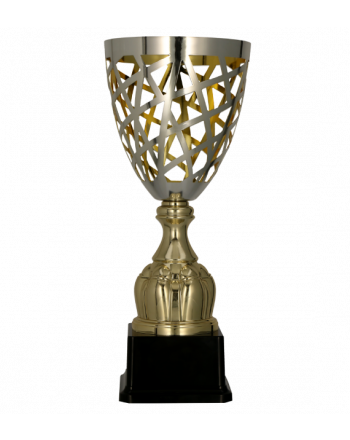 Puchar metalowy złoto - srebrny 45cm