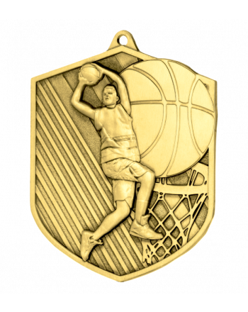 Medal złoty - koszykówka - medal stalowy