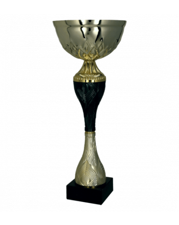 Puchar metalowy złoto-czarny 30cm