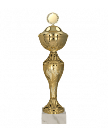 Puchar metalowy z przykrywką 33.5cm