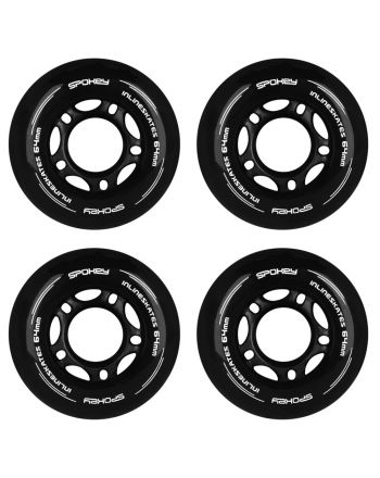 Spokey PU 64 MM - Kółka do łyżworolek; 64 mm