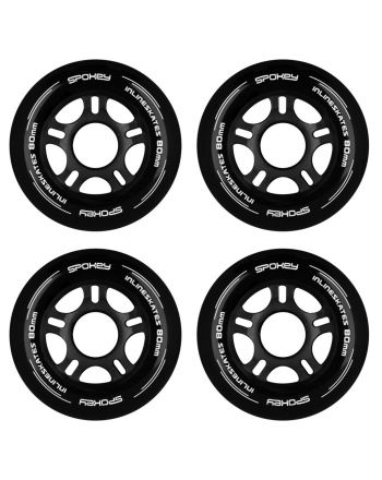 Spokey PU 80 MM - Kółka do łyżworolek; 80 mm
