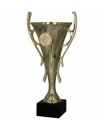Puchar plastikowy złoty 22.5cm