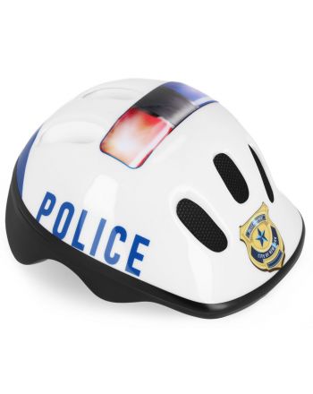 Spokey POLICE - Kask rowerowy dziecięcy (52-56 cm)