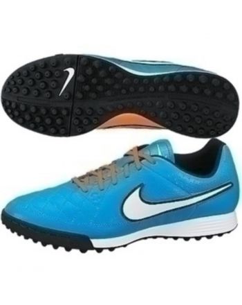 BUTY NIKE TIEMPO GENIO LEATHER TF 631284-418 NEO TURQ/WHITE