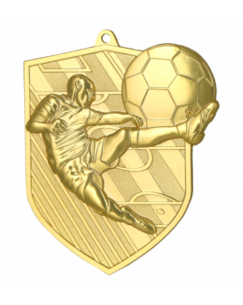 Medal złoty - piłka nożna - medal stalowy