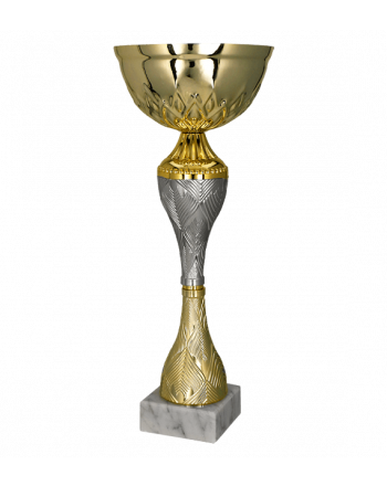 Puchar metalowy złoto-srebrny 32cm