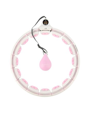 HHW06 HULA HOP PINK Z WYPUSTKAMI I OBCIĄŻNIKIEM + LICZNIK HMS