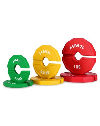 TSN50 2 x 0.5 KG TALERZ NA SPRZĘT DO TRENINGU SIŁOWEGO I FITNESS TYPU NAKŁADKA 2 x 0.5 KG HMS