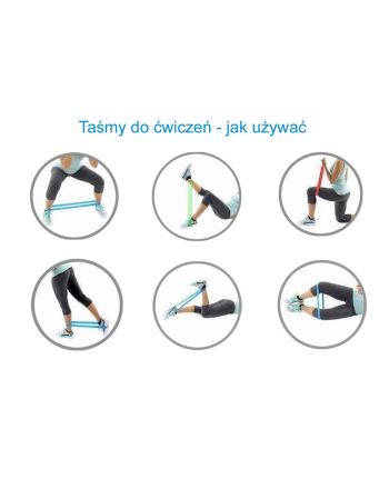 GUMA TAŚMA OPOROWA POWER BAND 2,5-7,5KG ŻÓŁTA ENERO FIT