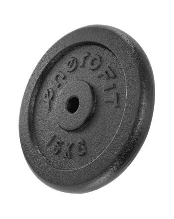OBCIĄŻENIE ŻELIWNE CZARNE 15 KG ENERO FIT fi26,5 1SZT