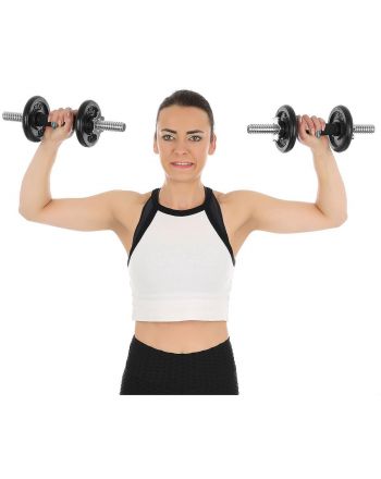 HANTLA ŻELIWNA 15 KG ( 2x7.5 KG ) WALIZKA ENERO FIT
