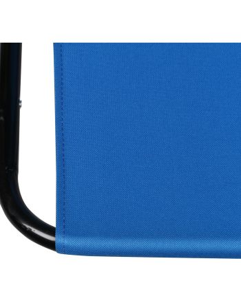Krzesło turystyczne z podłokietnikami 52x44x75cm składane niebieskie