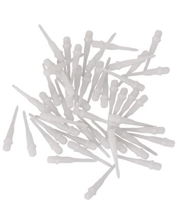 Końcówki do rzutek plastikowe Spare 50szt białe