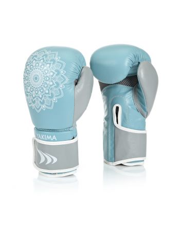Rękawice kobiece MANDALA BLUE/GREY 8 oz