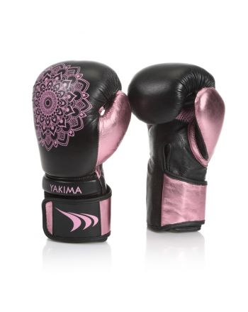 Rękawice kobiece MANDALA BLACK/PINK 10 oz