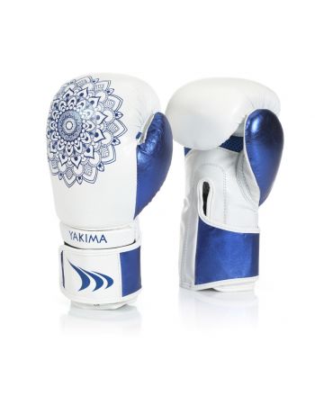 Rękawice kobiece MANDALA WHITE/BLUE 10 oz