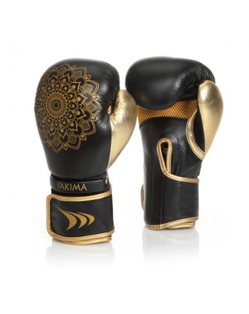 Rękawice kobiece MANDALA BLACK/GOLD 8 oz