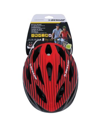 KASK ROWEROWY REGULOWANY CZERWONY DUNLOP R.S