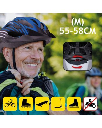 KASK ROWEROWY REGULOWANY CZERWONY DUNLOP R.M