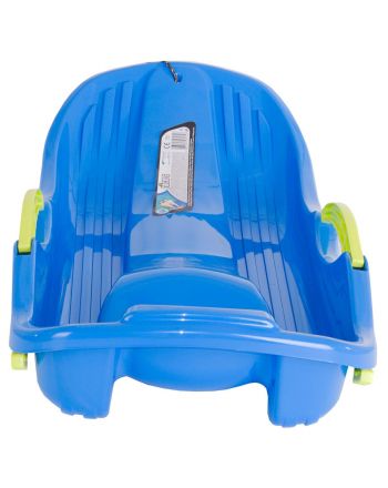 SANKI PLASTIKOWE Z HAMULCAMI RACE S NIEBIESKIE