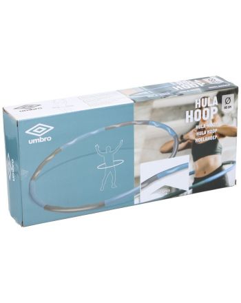 HULA HOP Z OBCIĄŻENIEM 95CM NEOPRENOWY NIEBIESKO-SZARY UMBRO