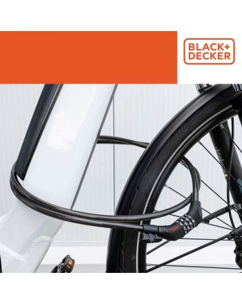 ZAPIĘCIE ROWEROWE LINKA NA SZYFR 10x900MM Z UCHWYTEM BLACK+DECKER