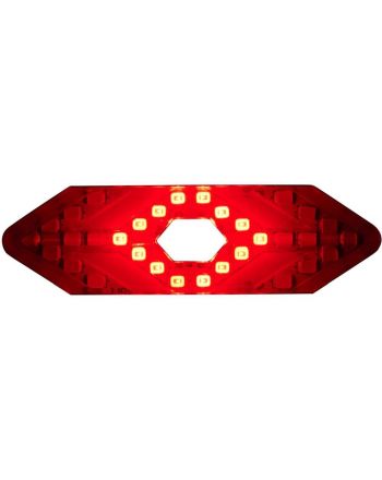 LAMPKA ROWEROWA TYŁ Z SYGNALIZATOREM LED ŁADOWANIE USB DUNLOP