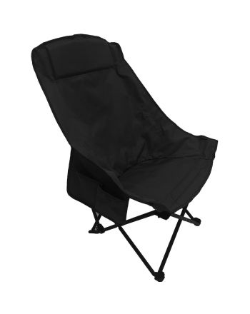 KRZESŁO TURYSTYCZNE SKŁADANE 46X46X90CM CZARNE