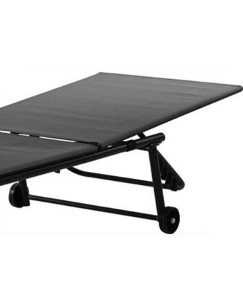 LEŻAK OGRODOWY WYPOCZYNKOWY 185X57X31CM SZARY